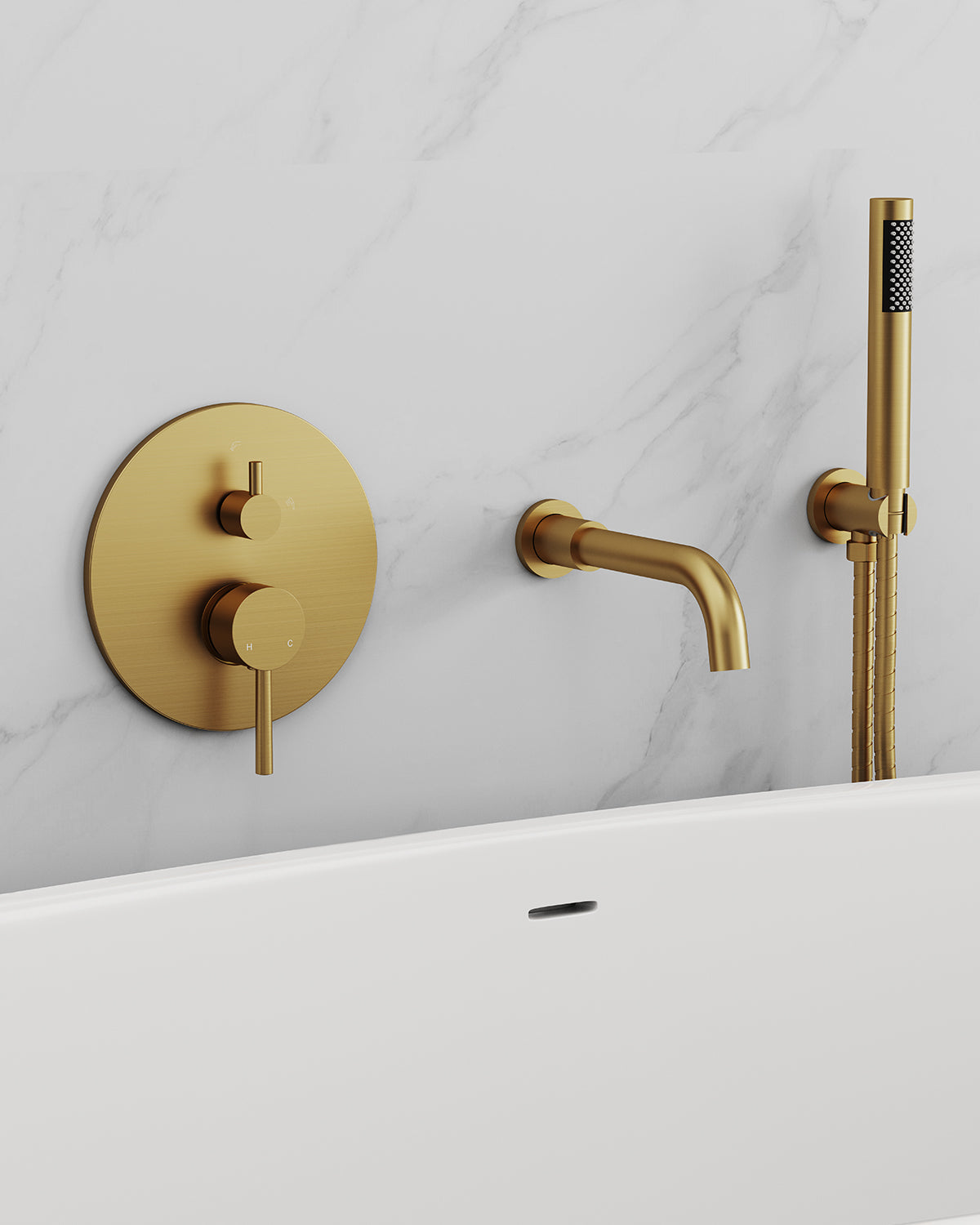 Tub Fillers with Hand Shower