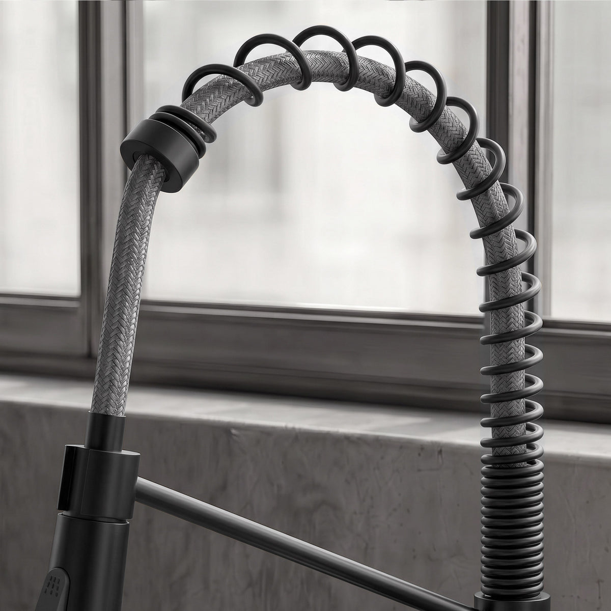 Single-Handle Pre-Rinse Spring Pull-Down Kitchen Faucet