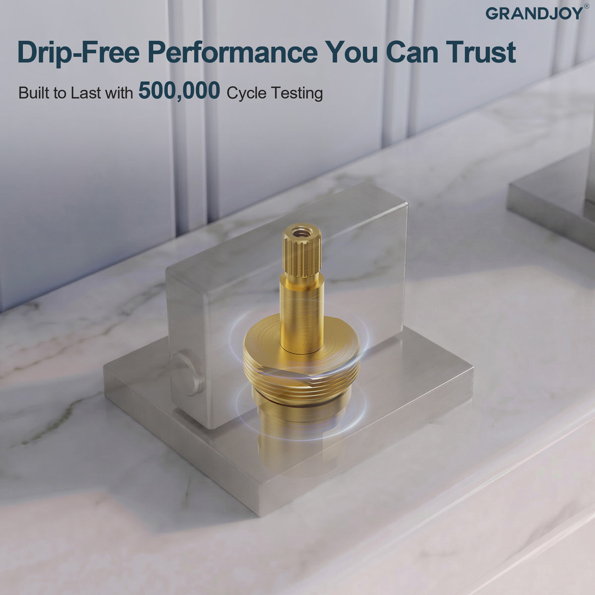 Two-Handle High Arc Widespread Bathroom Sink Faucet With Pop-Up Drain