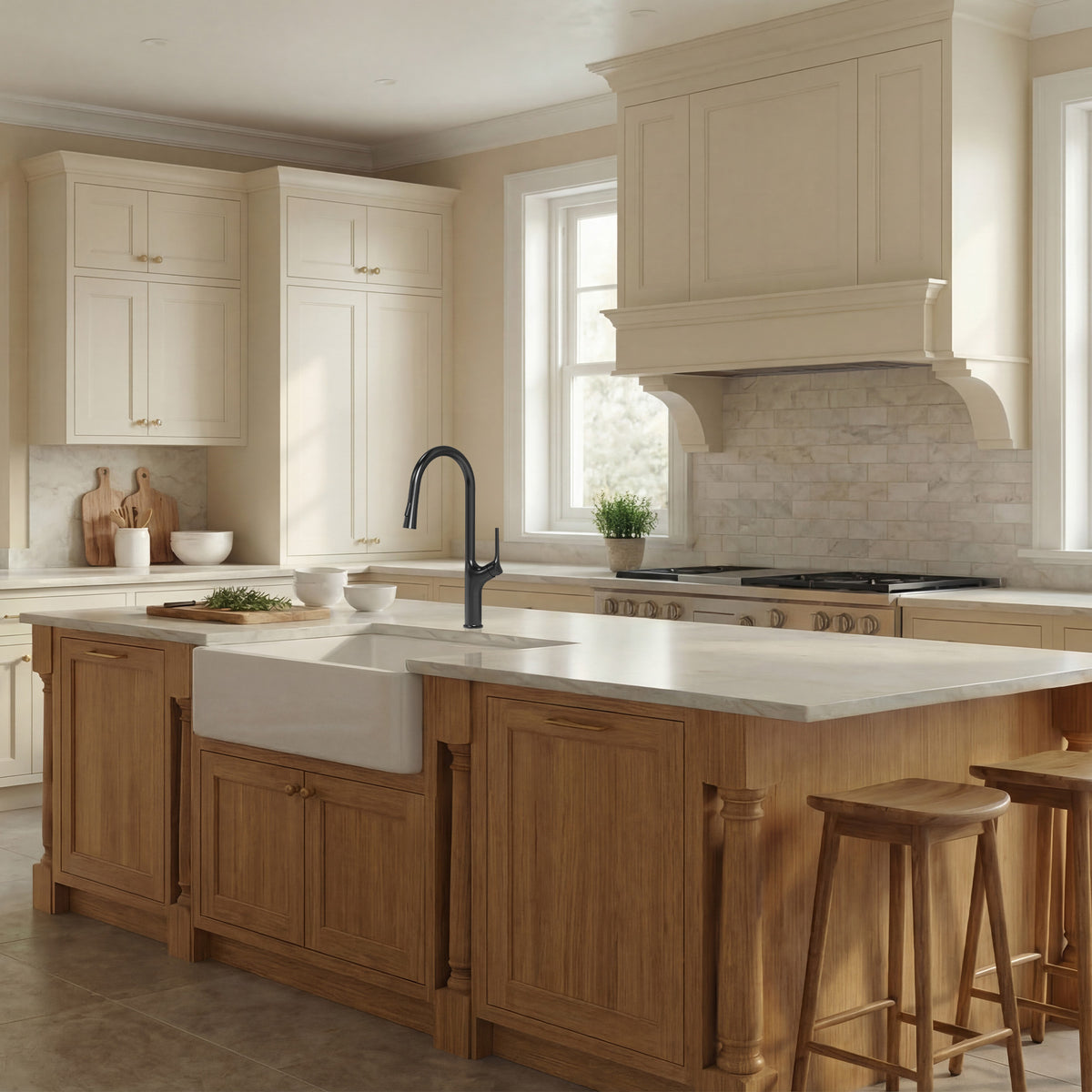 Single-Handle Pull-Down Kitchen Faucet With Dual Spray Modes