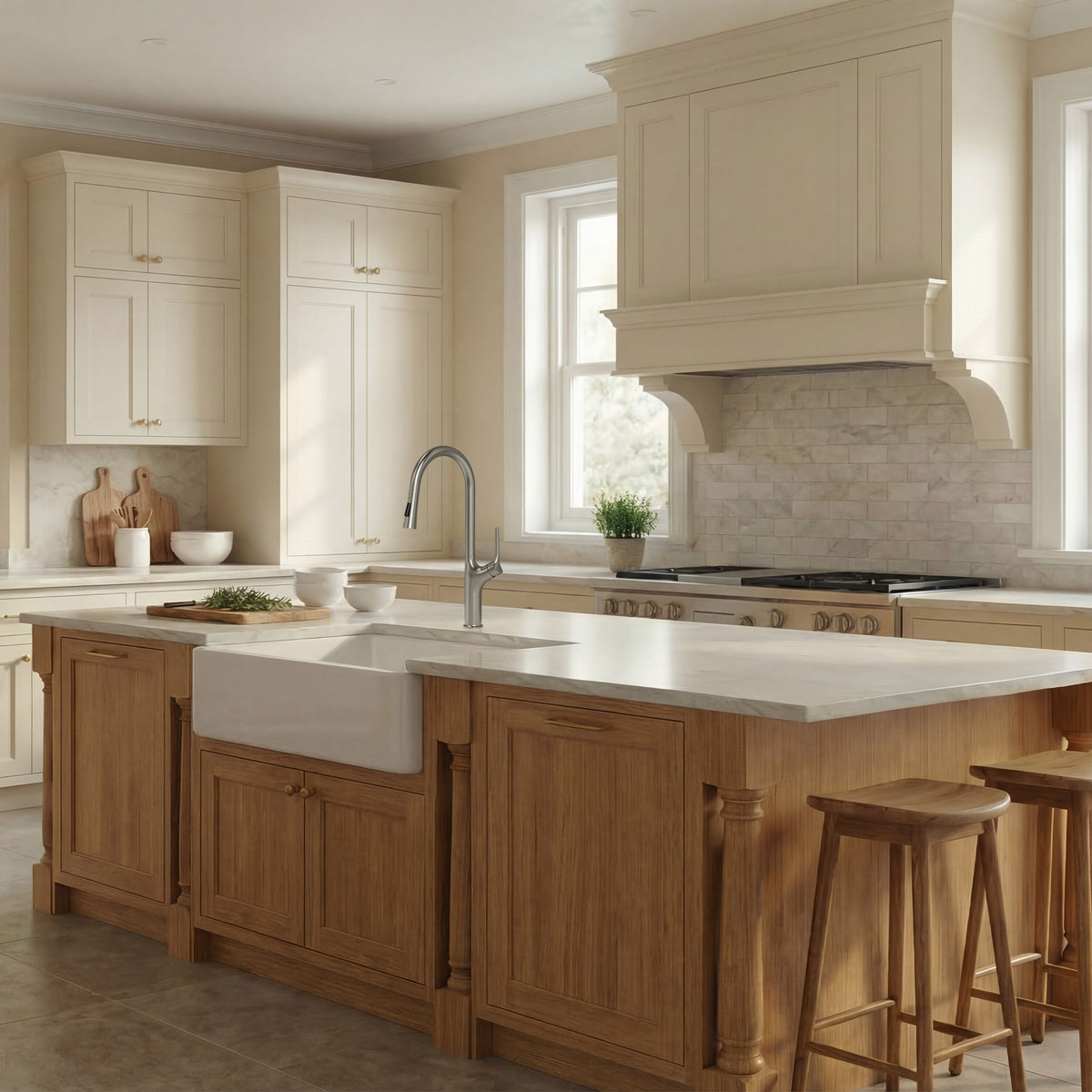 Single-Handle Pull-Down Kitchen Faucet With Dual Spray Modes