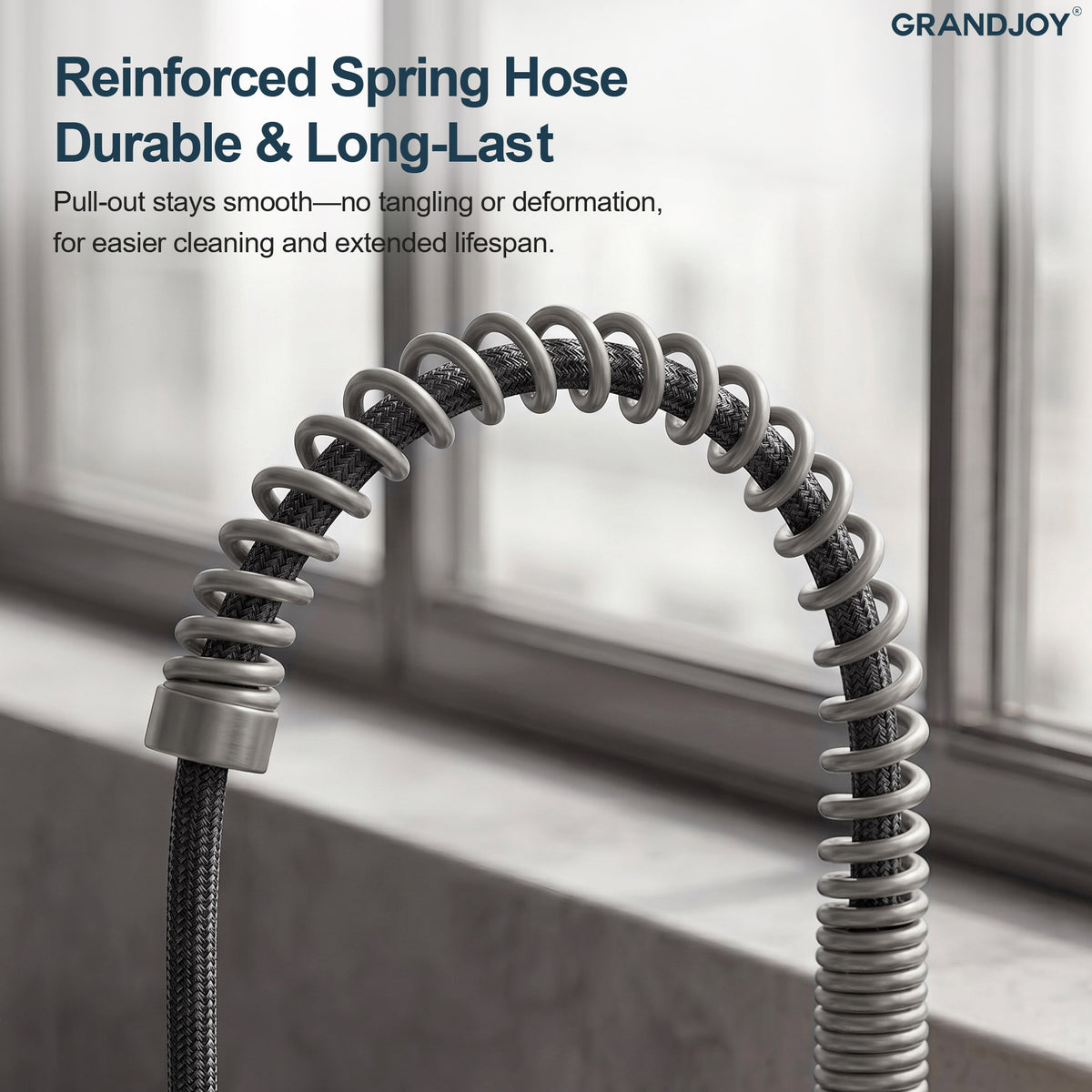 Single-Handle Pre-Rinse Spring Pull-Down Kitchen Faucet