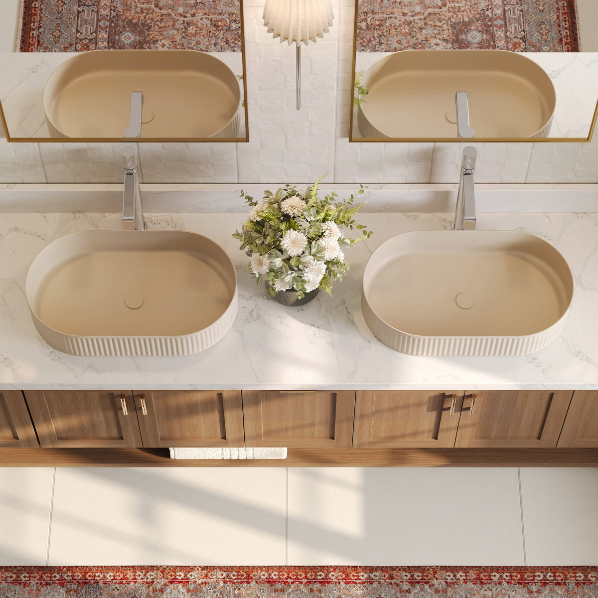 Single-Handle Vessel Bathroom Sink Faucet With Pop-Up Drain
