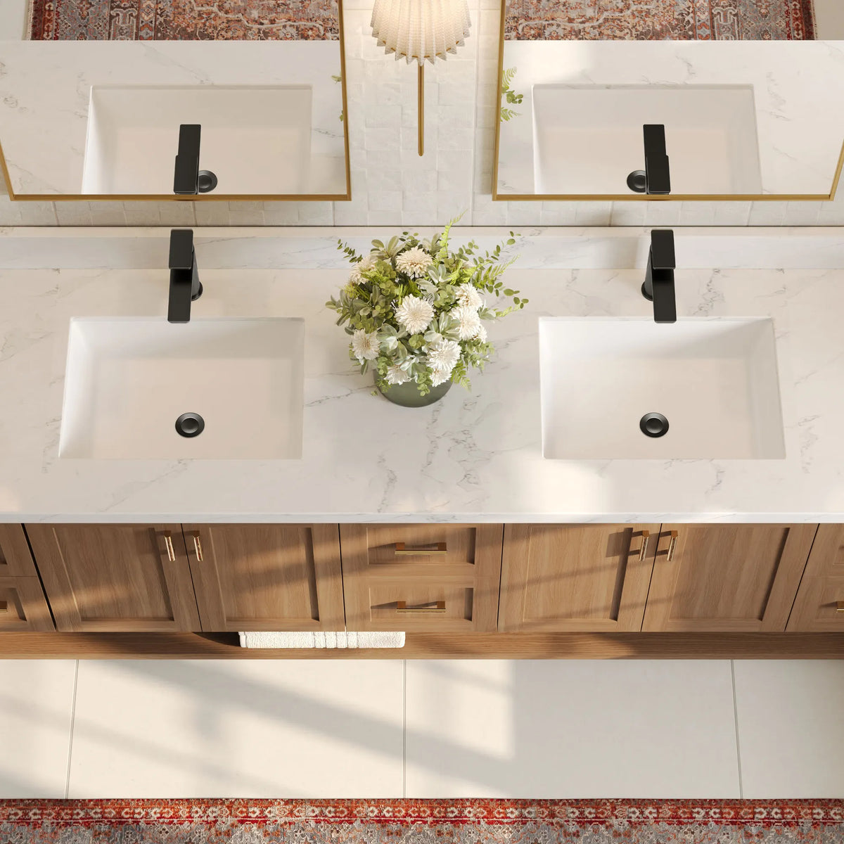 Single-Handle Bathroom Sink Faucet With Pop-Up Drain