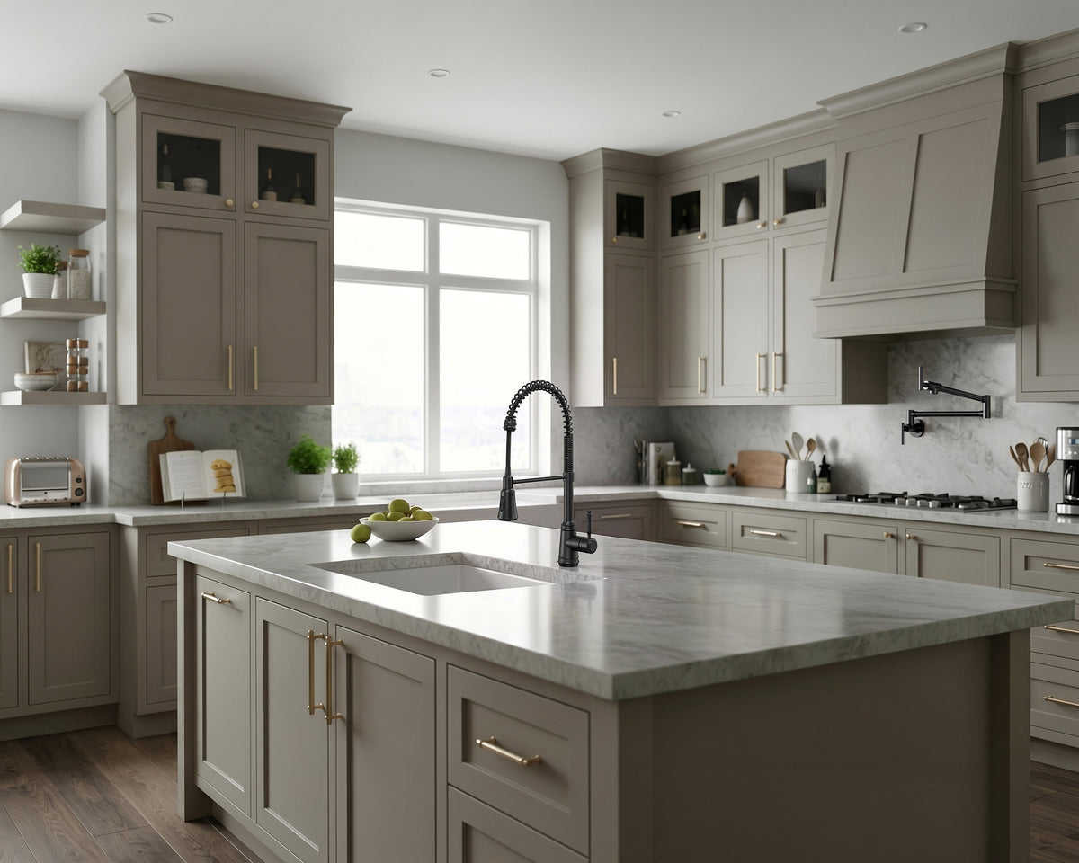 Pre-Rinse Spring Pull-Down Kitchen Faucet with Dual Spray Modes