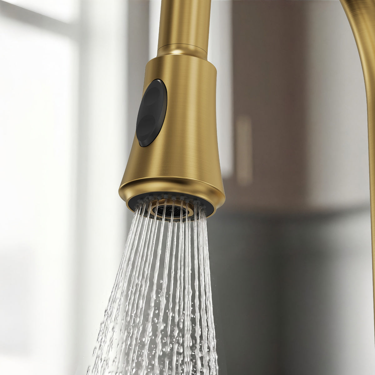 Pre-Rinse Spring Pull-Down Kitchen Faucet with Dual Spray Modes