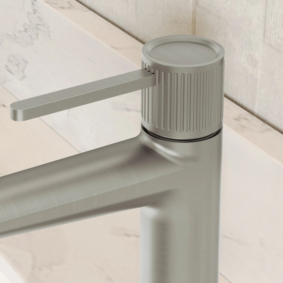 Single-Handle Bathroom Sink Faucet With Pop-Up Drain