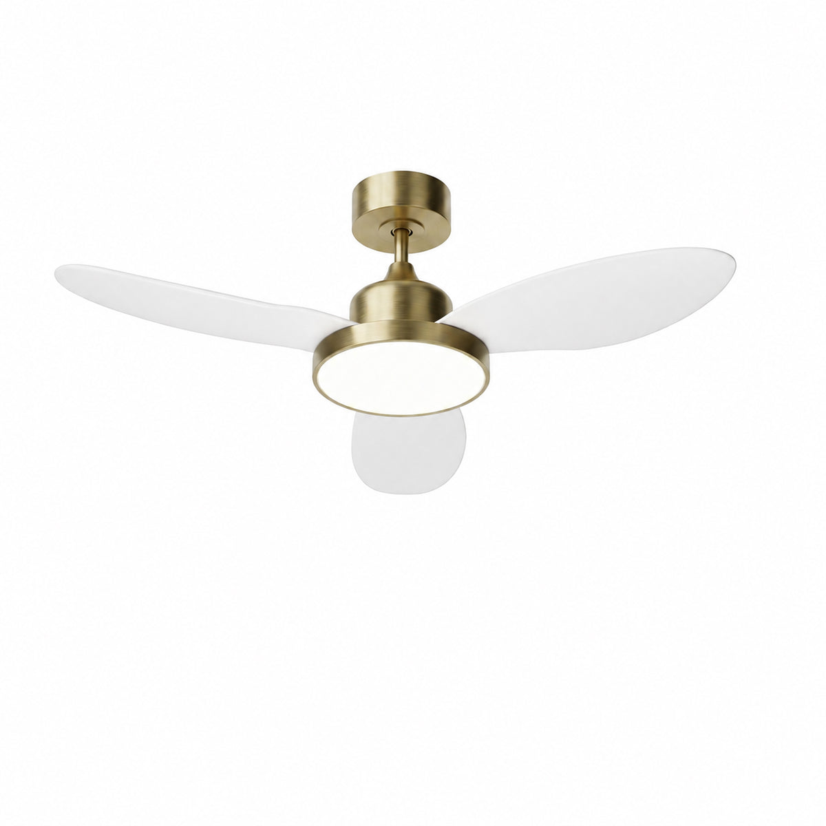 42-Inch Downrod Mount 3-Blade Ceiling Fan with Light and Remote Control