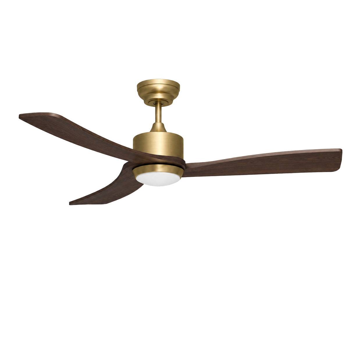 52-Inch Downrod Mount 3-Blade Ceiling Fan with Light and Remote Control