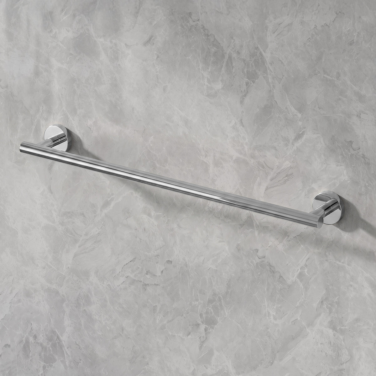 23.6-Inch Wall-Mounted Stainless Steel Bathroom Towel Bar for Daily Storage
