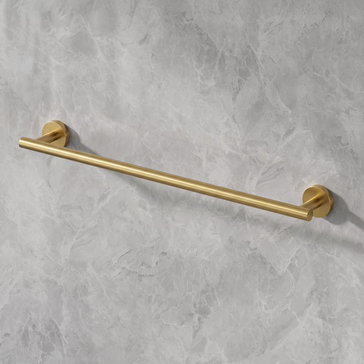 23.6-Inch Wall-Mounted Stainless Steel Bathroom Towel Bar for Daily Storage