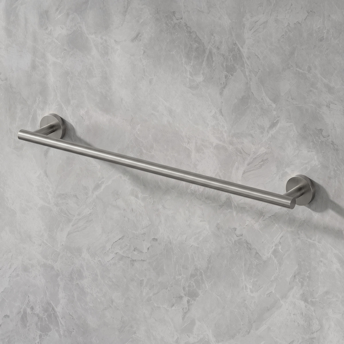23.6-Inch Wall-Mounted Stainless Steel Bathroom Towel Bar for Daily Storage