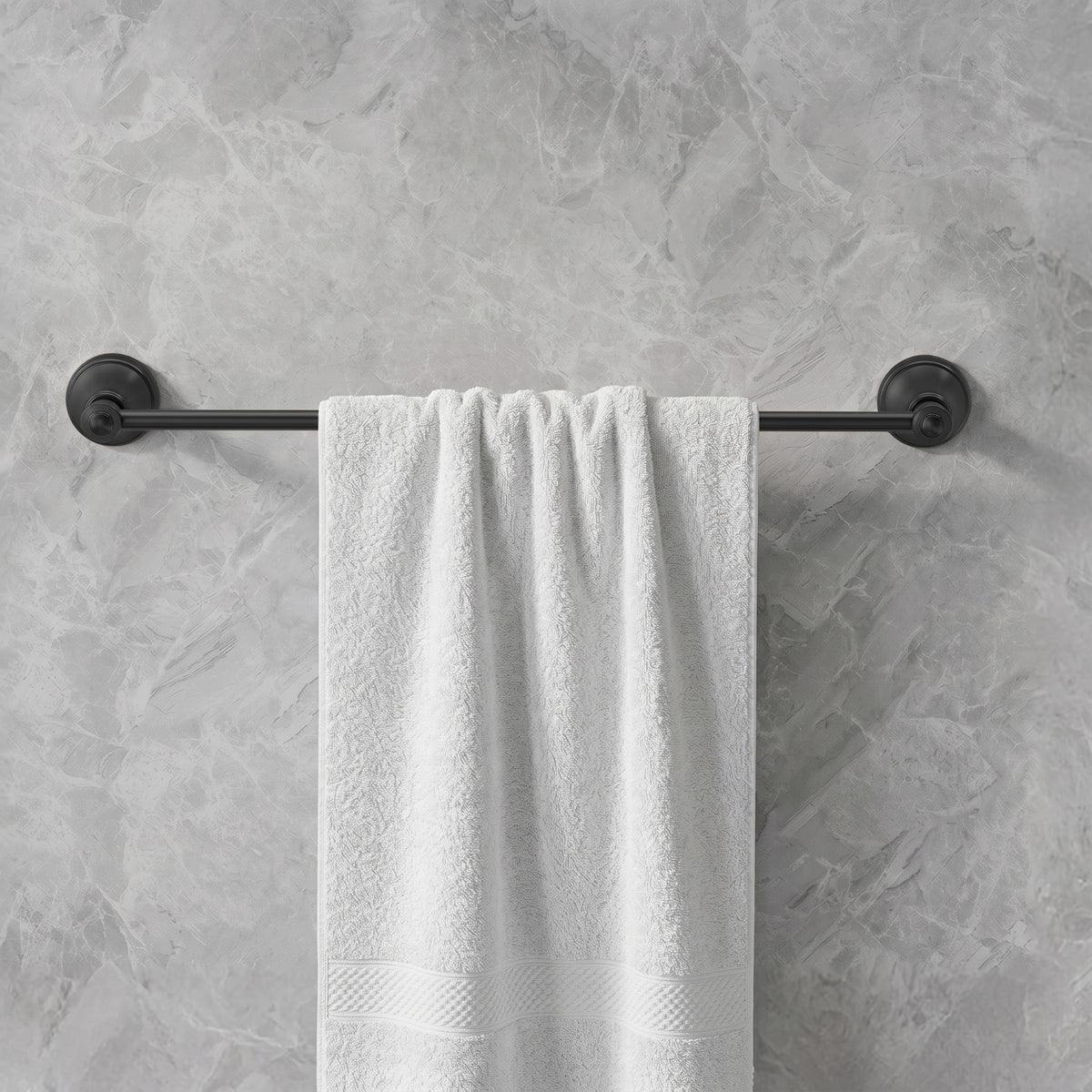 23.3-Inch Wall-Mounted Stainless Steel Bathroom Towel Bar for Daily Storage