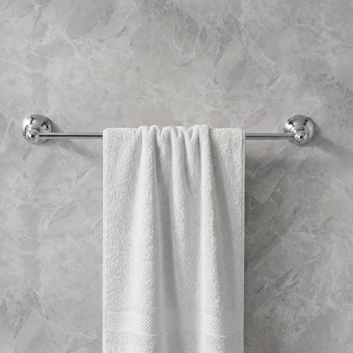 23.3-Inch Wall-Mounted Stainless Steel Bathroom Towel Bar for Daily Storage