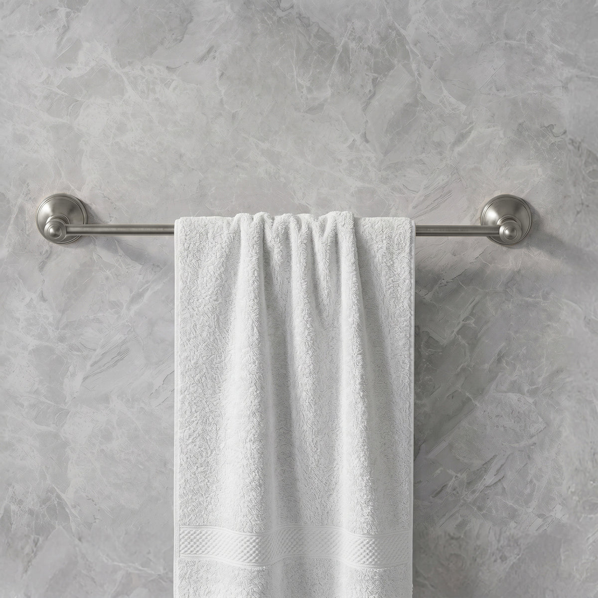 23.3-Inch Wall-Mounted Stainless Steel Bathroom Towel Bar for Daily Storage
