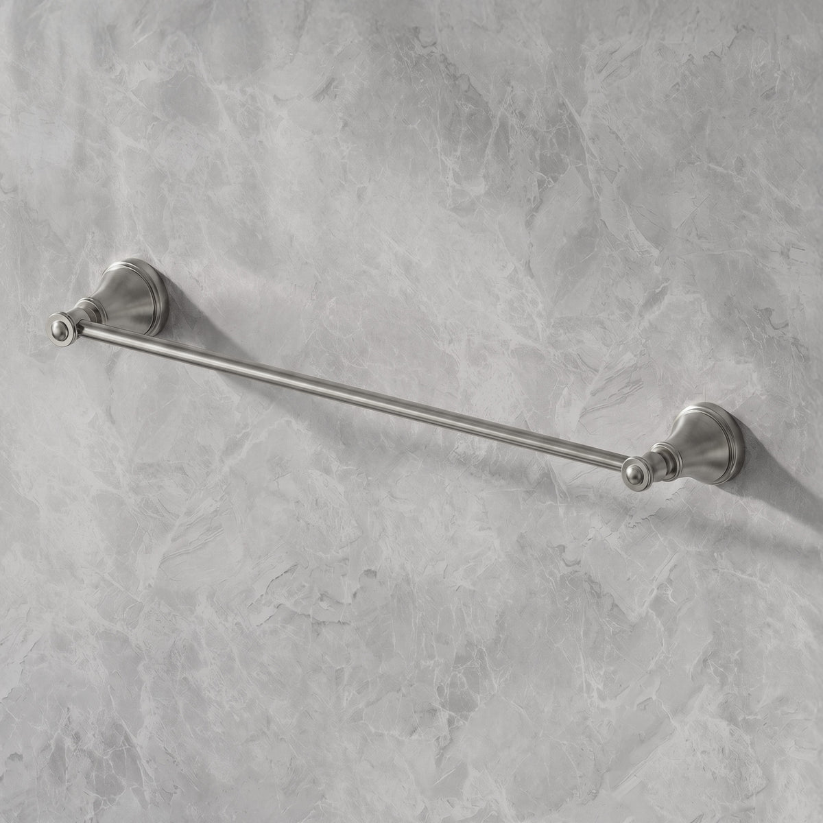 23.3-Inch Wall-Mounted Stainless Steel Bathroom Towel Bar for Daily Storage
