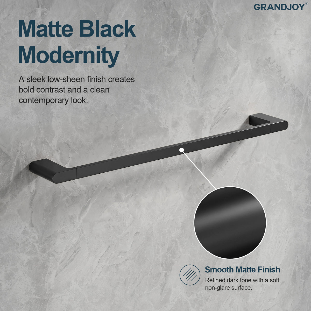 23.6-Inch Wall-Mounted 304 Stainless Steel Bathroom Towel Bar for Daily Storage