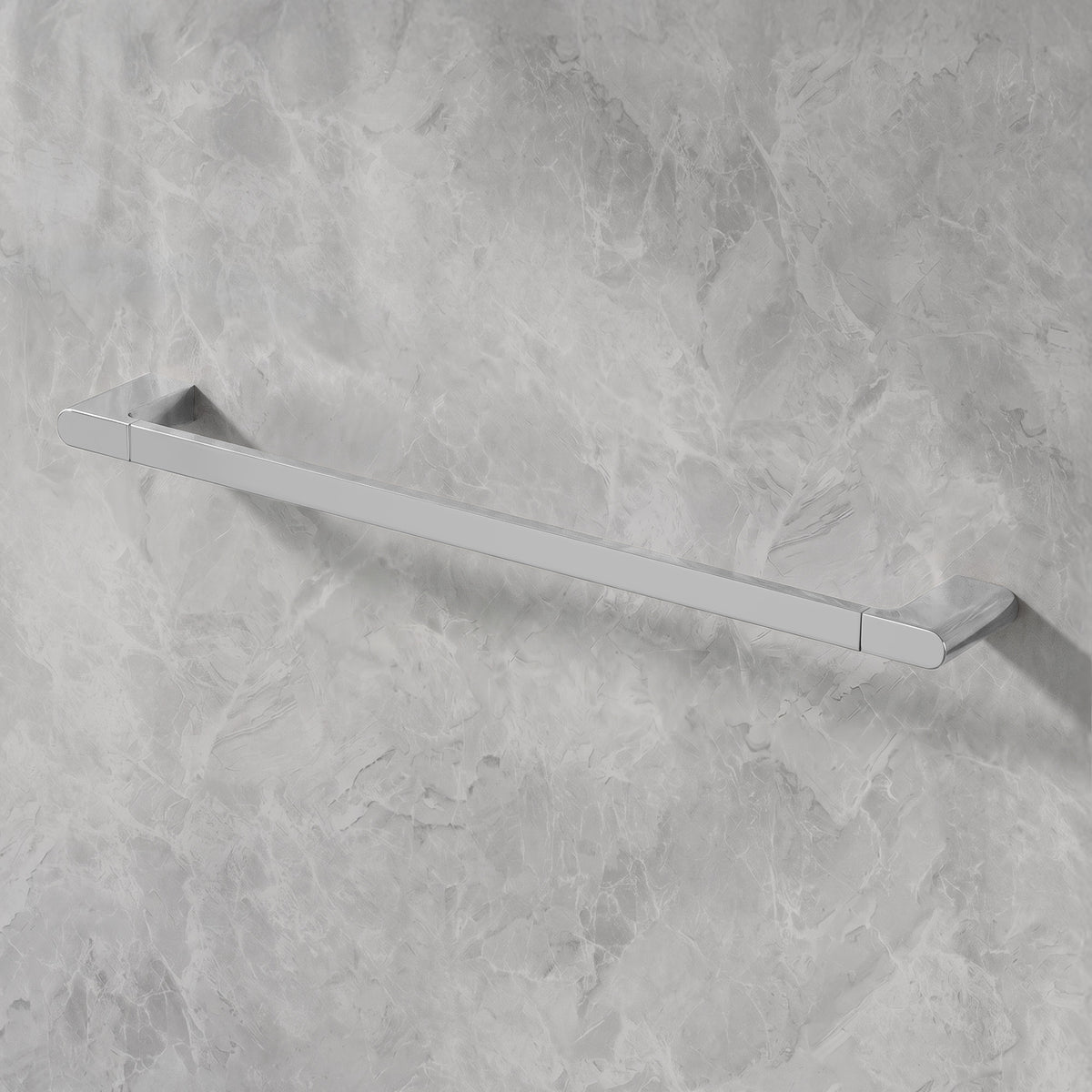 23.6-Inch Wall-Mounted 304 Stainless Steel Bathroom Towel Bar for Daily Storage
