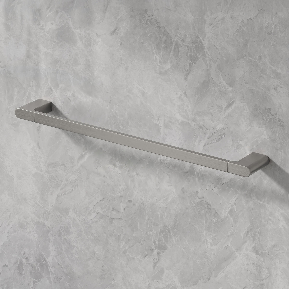 23.6-Inch Wall-Mounted 304 Stainless Steel Bathroom Towel Bar for Daily Storage