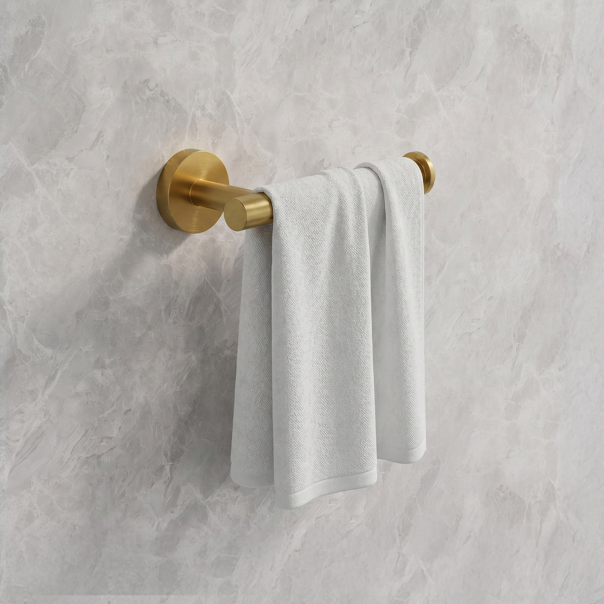 Round Wall-Mounted Stainless Steel Toilet Paper Holder for Bathroom Organization