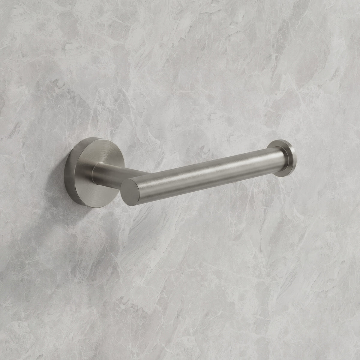 Round Wall-Mounted Stainless Steel Toilet Paper Holder for Bathroom Organization