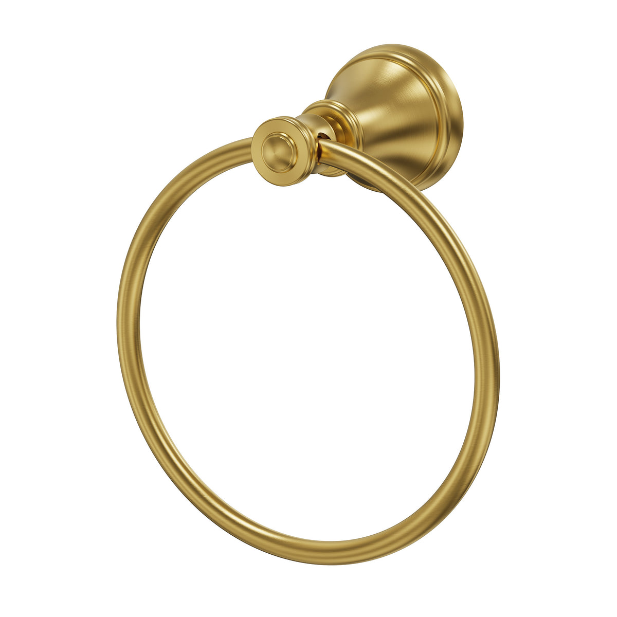 Wall-Mounted Brass Towel Ring for Organized Bathroom Hand Towel Storage