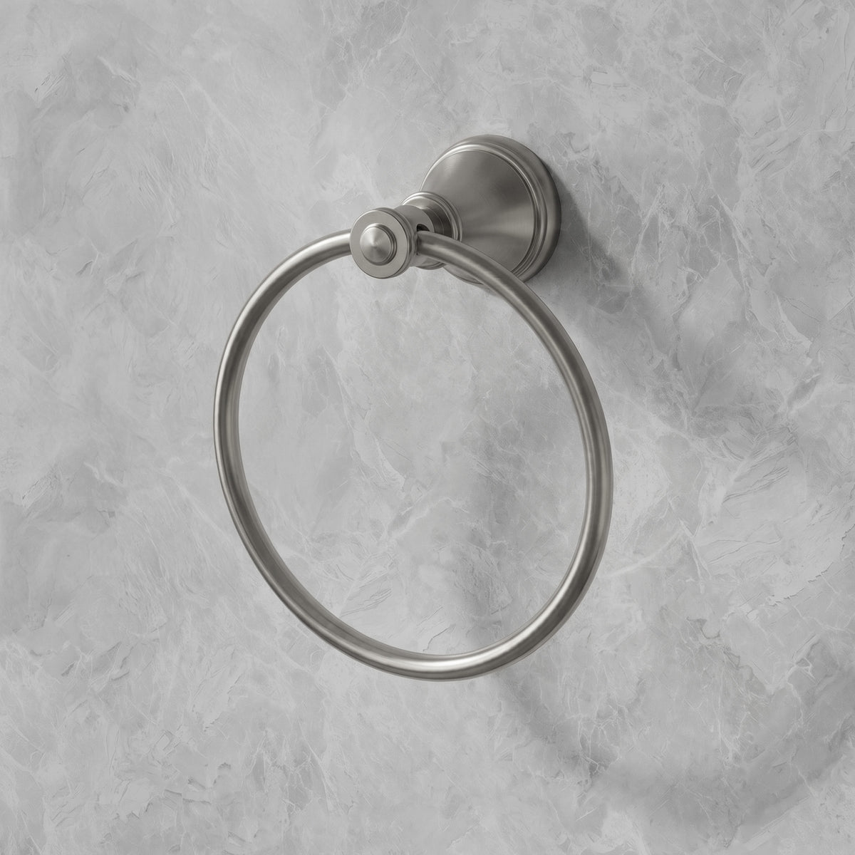 Wall-Mounted Brass Towel Ring for Organized Bathroom Hand Towel Storage
