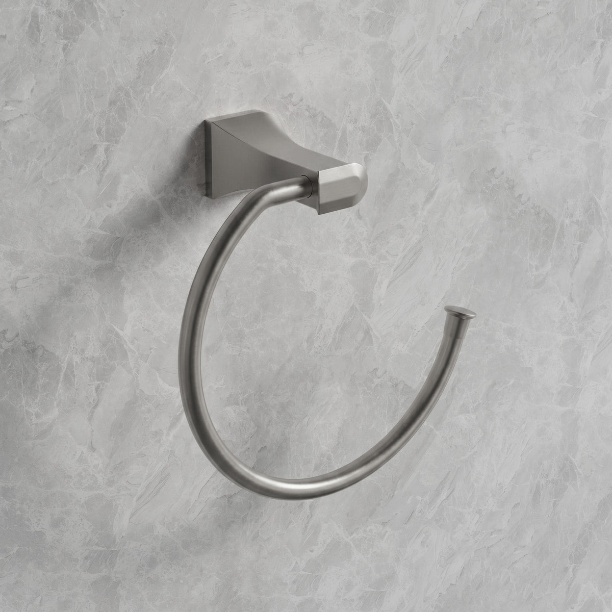 Wall-Mounted Open Towel Ring for Organized Bathroom Hand Towel Storage