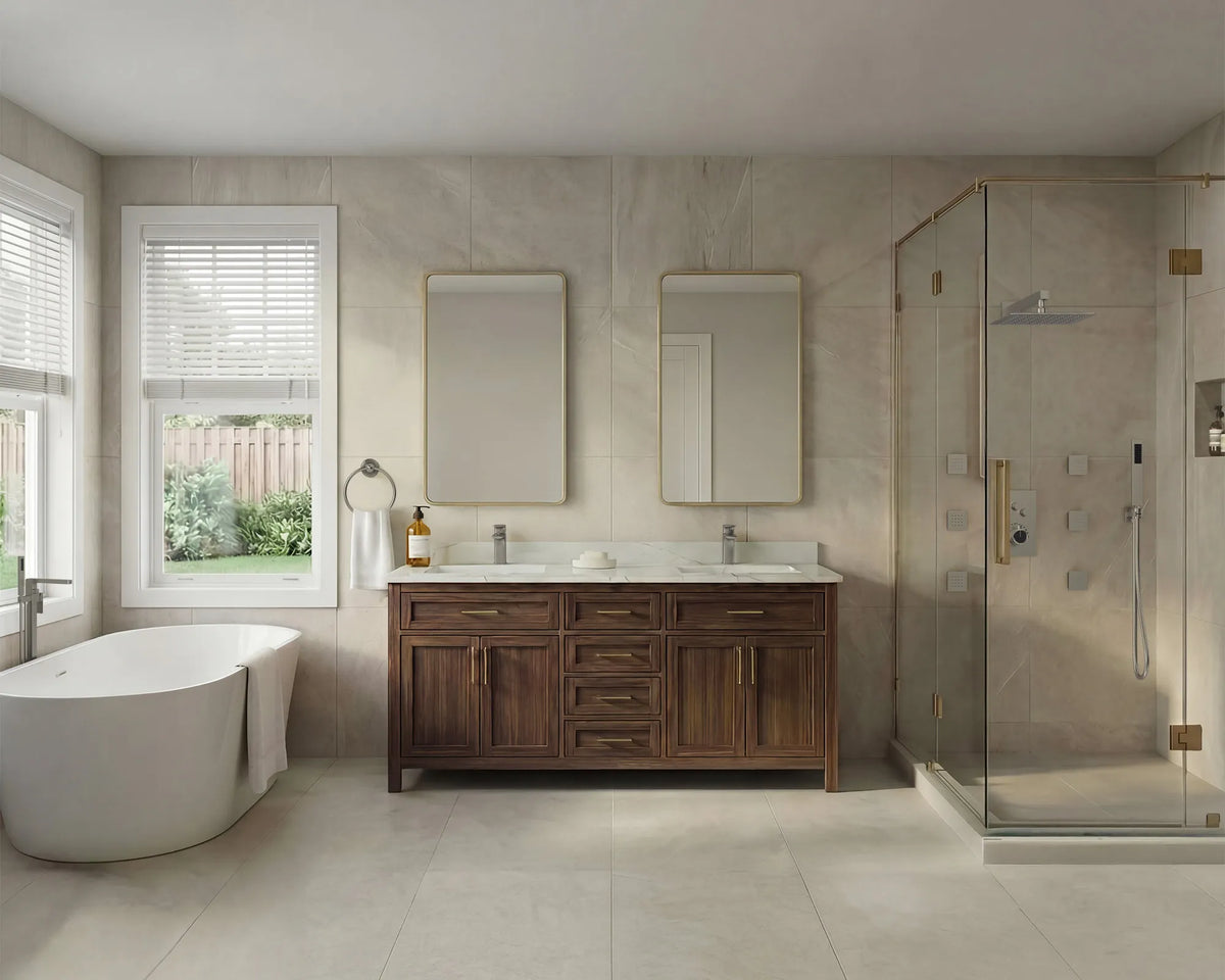 Single-Handle Bathroom Sink Faucet With Pop-Up Drain