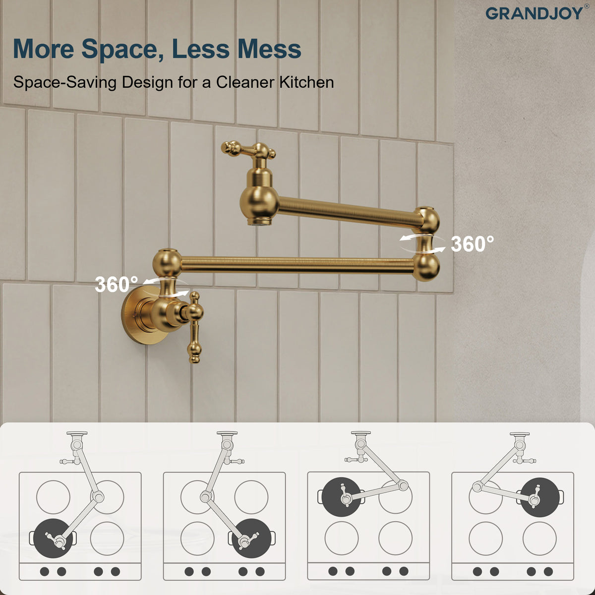 Two-Handle Wall-Mount Pot Filler