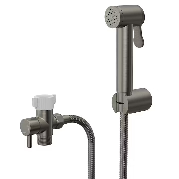 Single-Handle Wall-Mounted Bidet Sprayer with Concealed Rough-In Valve