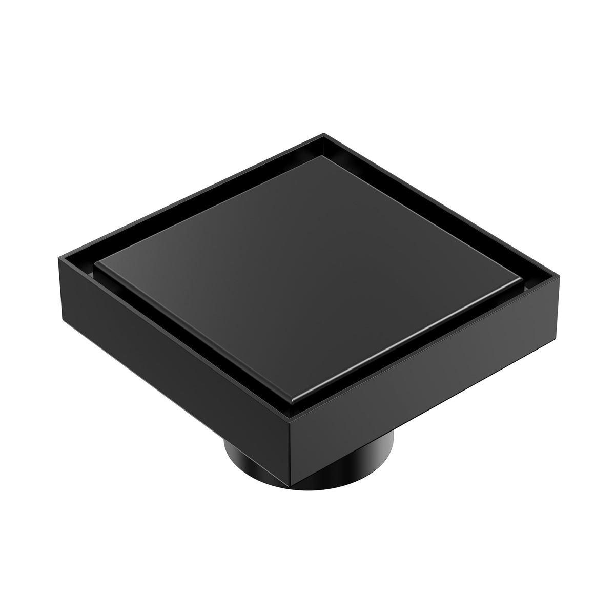 4-Inch Reversible Square Shower Drain with Anti-Odor Core