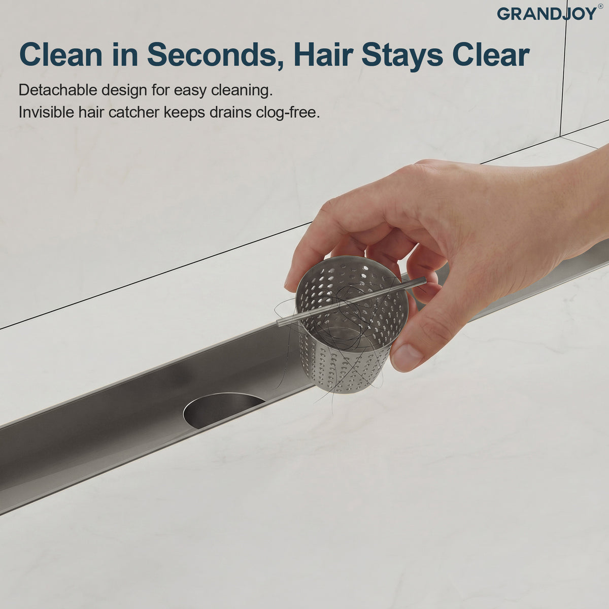 24-Inch Stainless Steel Linear Shower Drain for Fast Water Removal