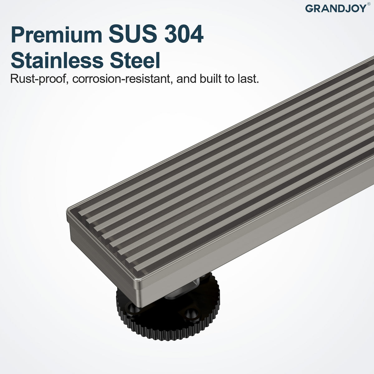 24-Inch Stainless Steel Linear Shower Drain for Fast Water Removal