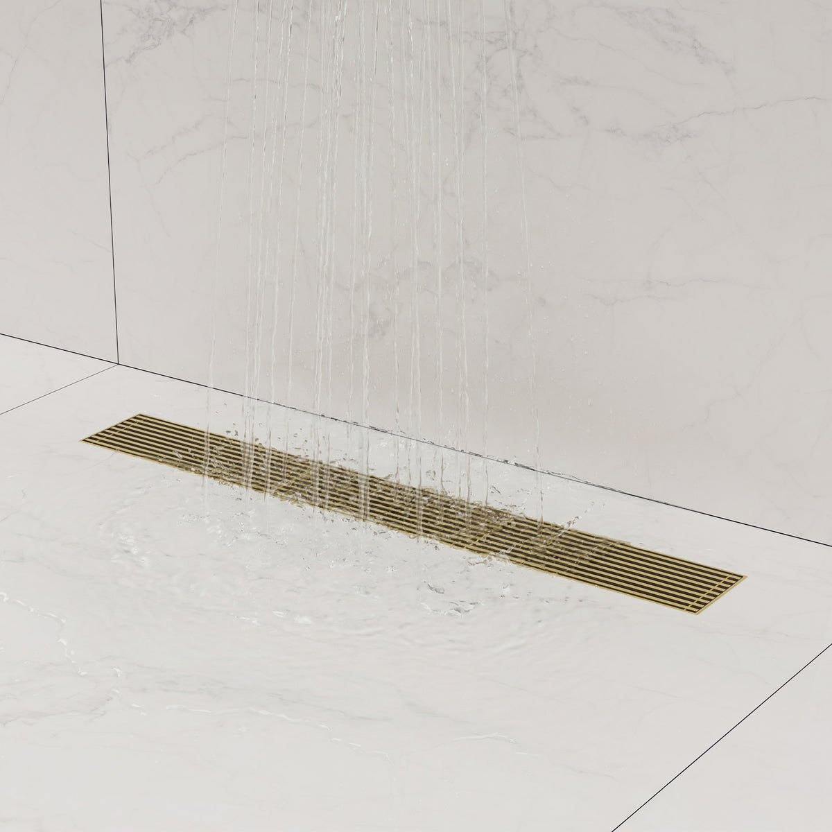 24-Inch Stainless Steel Linear Shower Drain for Fast Water Removal
