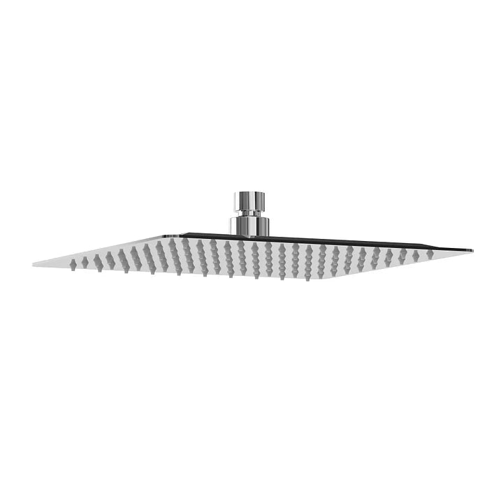 10-Inch Adjustable Square Rain Shower Head with Single-Spray Coverage