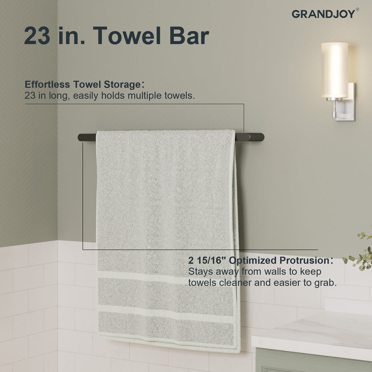 Four-Piece Wall-Mounted Stainless Steel Bathroom Towel Rack Set