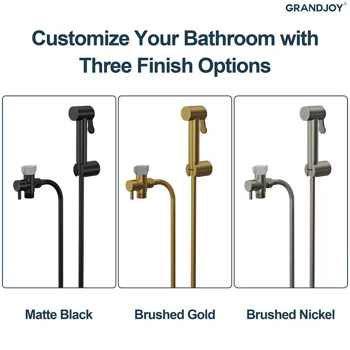 Single-Handle Wall-Mounted Bidet Sprayer with Concealed Rough-In Valve