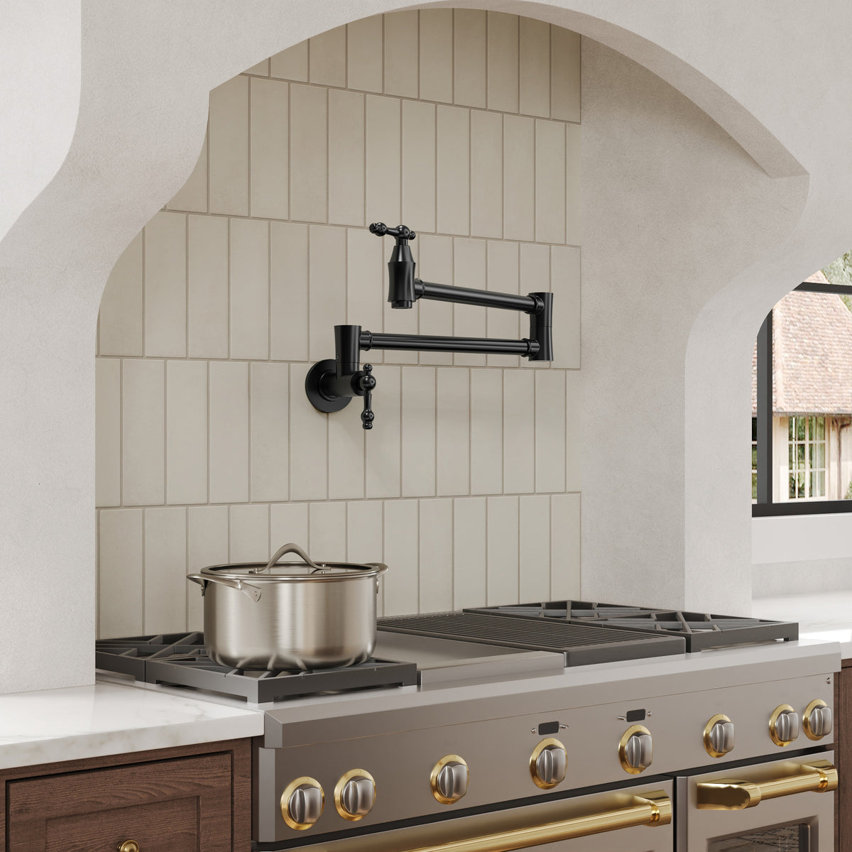 Two-Handle Wall-Mount Pot Filler