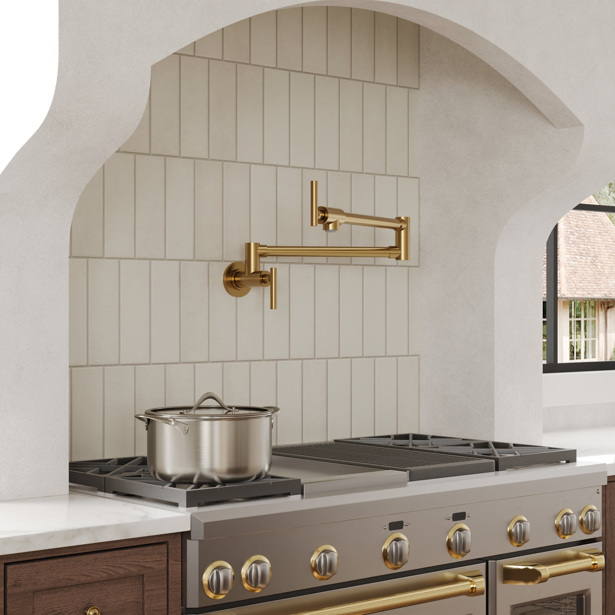 Two-Handle Wall-Mount Pot Filler