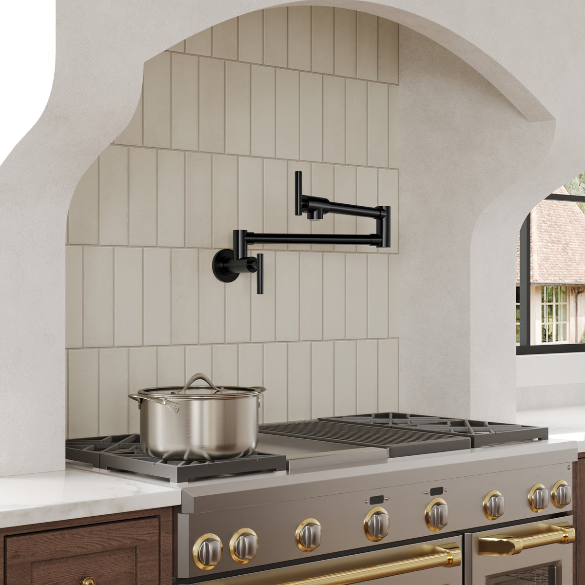 Two-Handle Wall-Mount Pot Filler