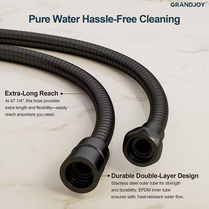 Single-Handle Wall-Mounted Bidet Sprayer with Concealed Rough-In Valve