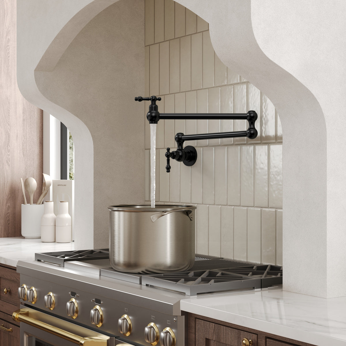 Two-Handle Wall-Mount Pot Filler