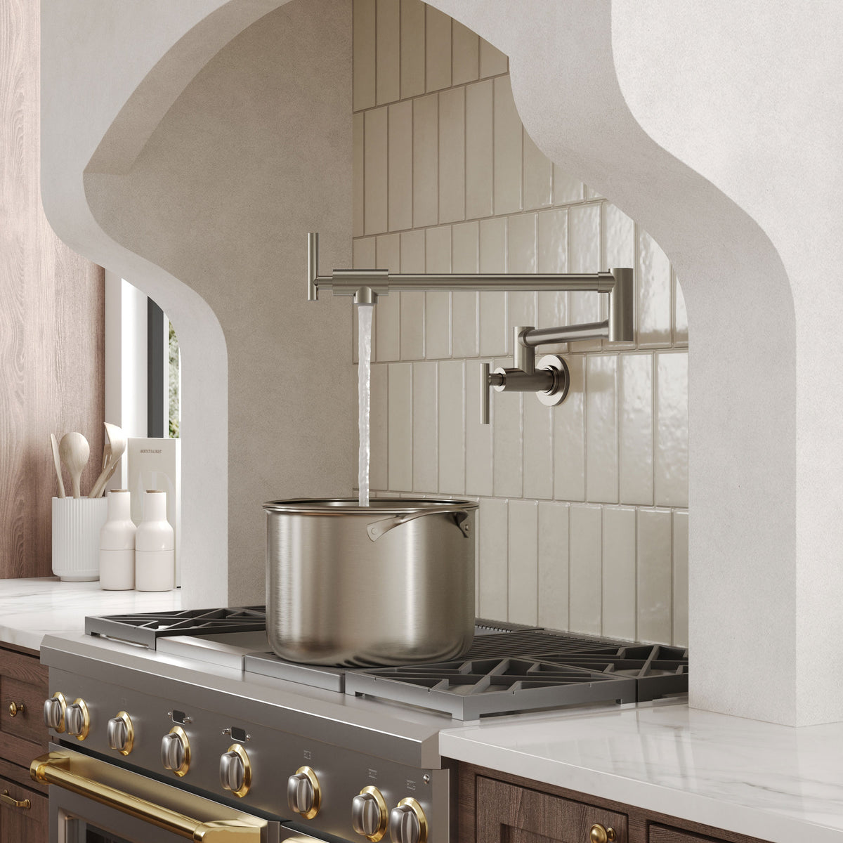 Two-Handle Wall-Mount Pot Filler
