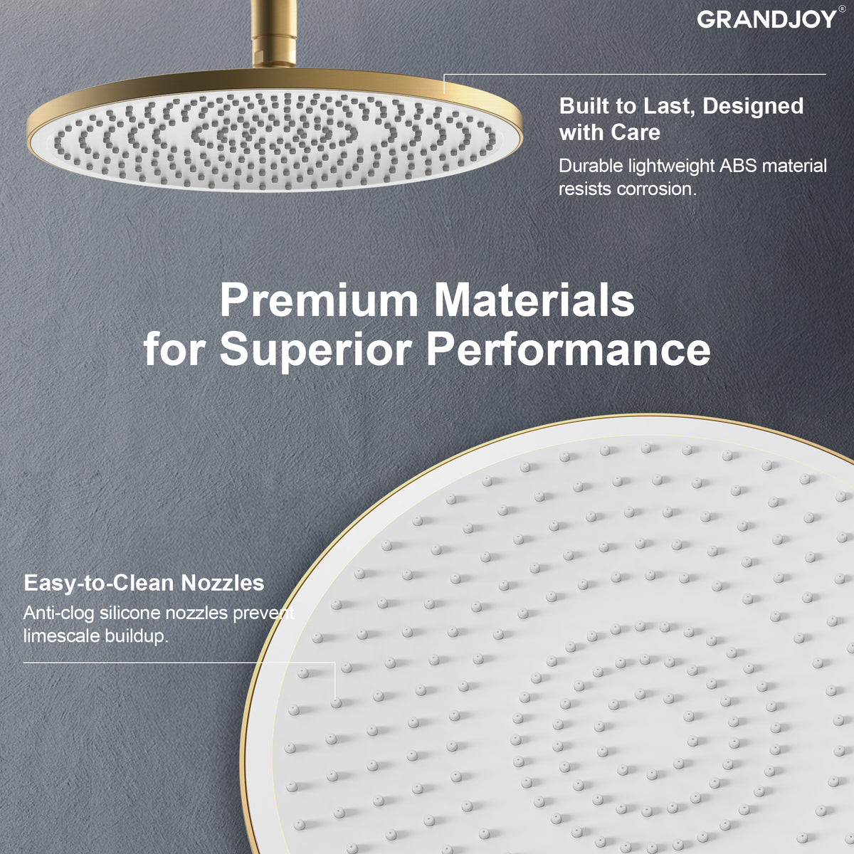 Exposed Pressure-Balanced Rain Shower System with Handheld Spray