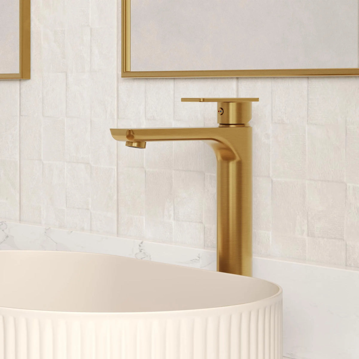 Single-Handle Vessel Bathroom Sink Faucet With Pop-Up Drain