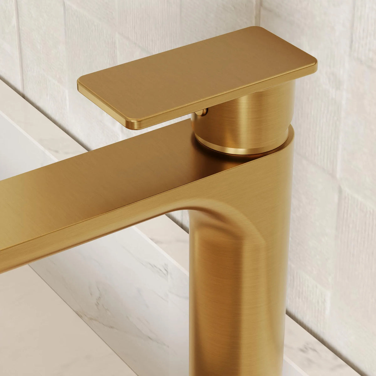 Single-Handle Vessel Bathroom Sink Faucet With Pop-Up Drain