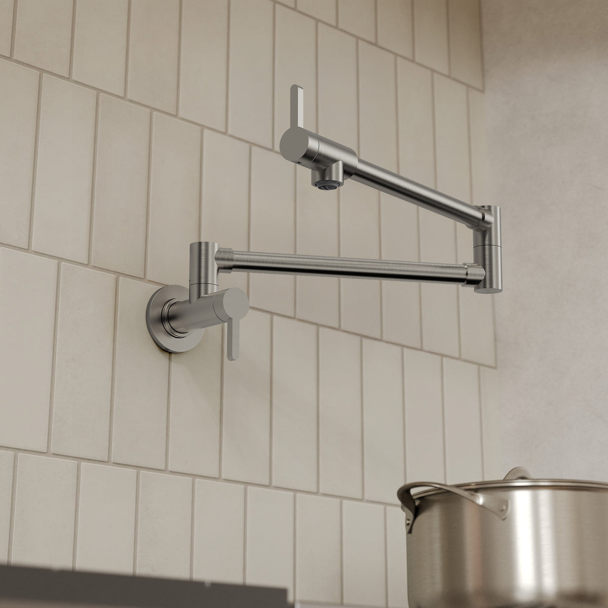 Two-Handle Wall-Mount Pot Filler