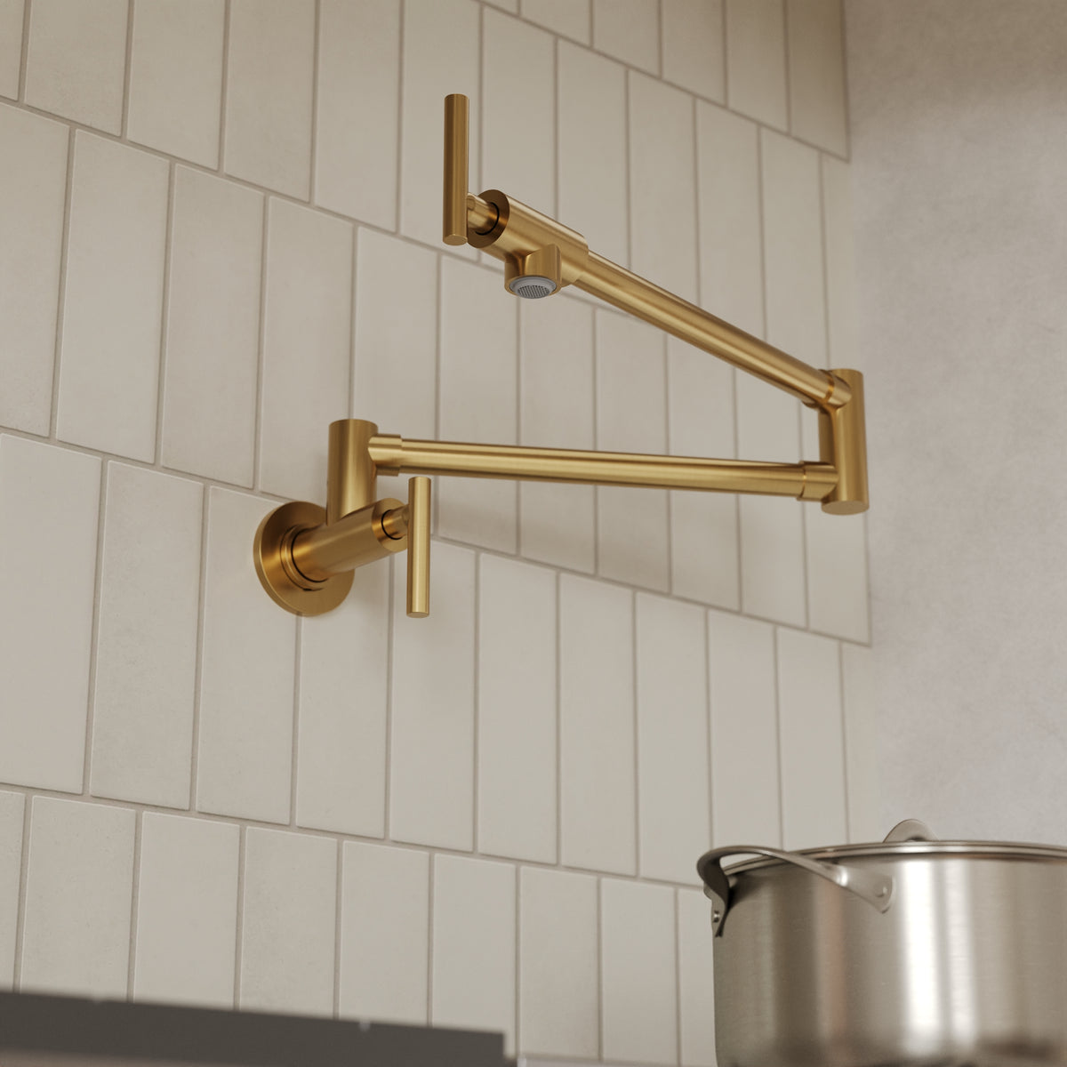 Two-Handle Wall-Mount Pot Filler