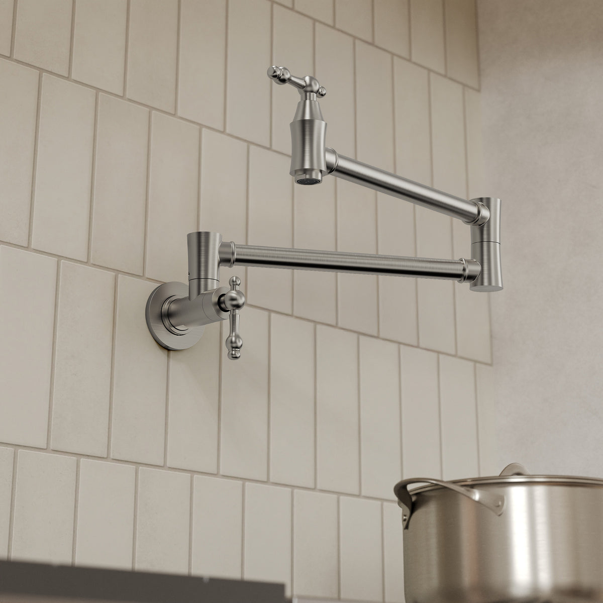 Two-Handle Wall-Mount Pot Filler